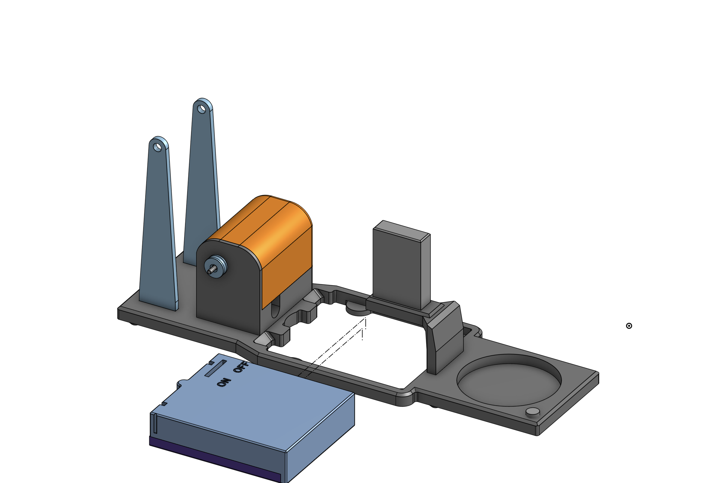 Insert the battery box into its slot